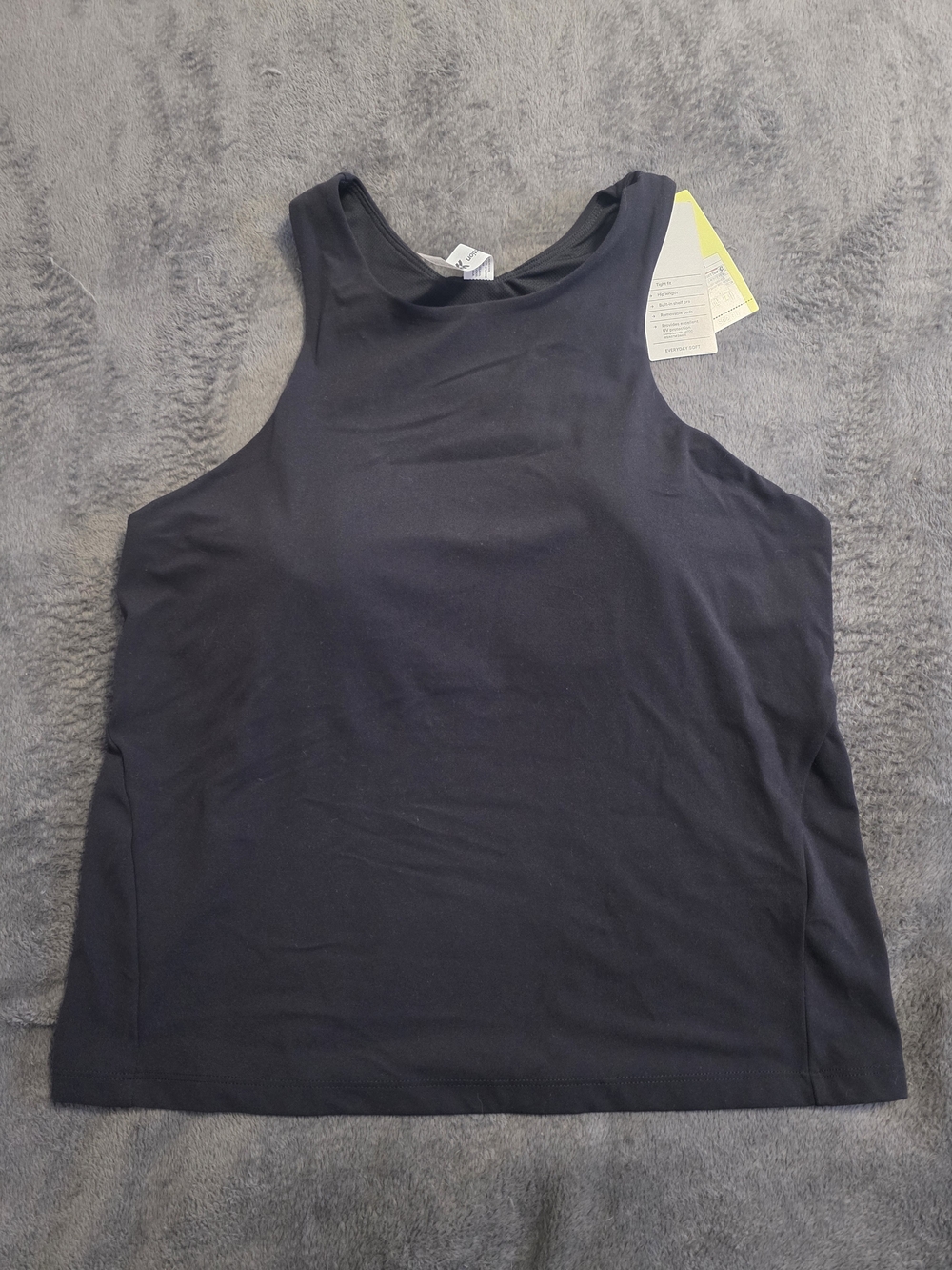 all in motion Black High-Neck Racerback Tank
